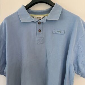 Orvis Men’s Light Blue Polo Shirt